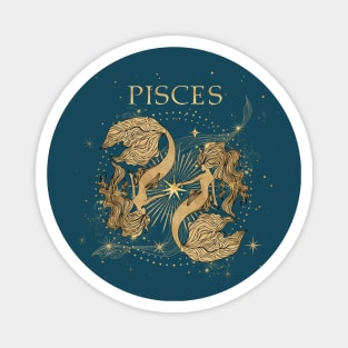 Pisces zodiac sign Magnet